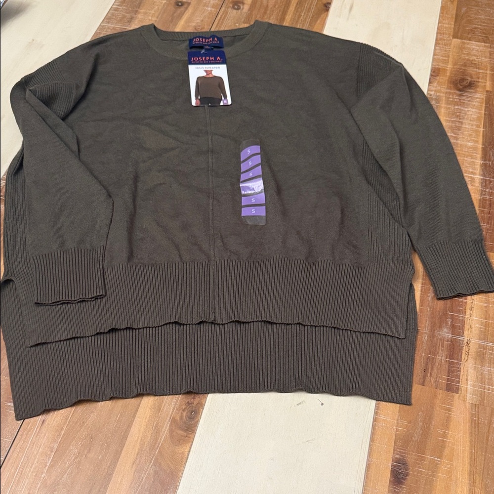 Joseph A Men's Olive Crewneck Sweater
